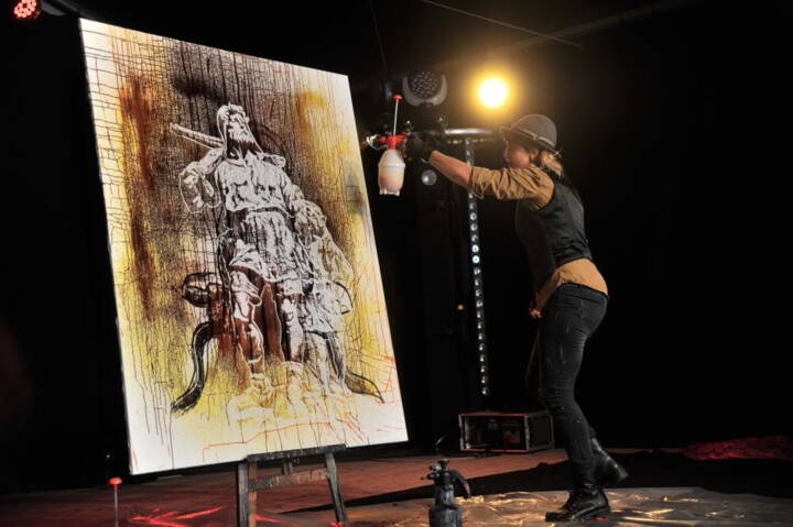 Speedpaiting - Schnellzeichnerin